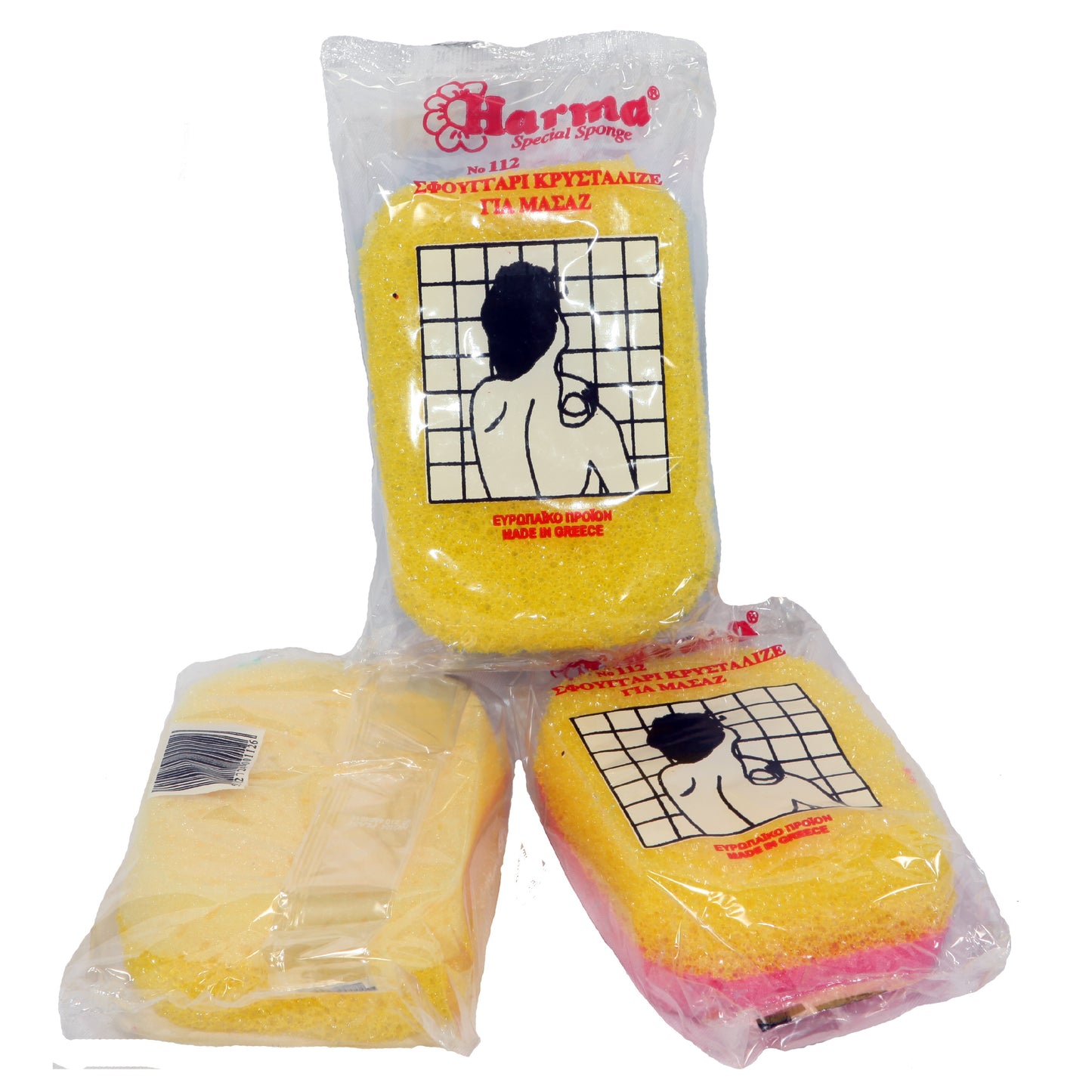 Σφουγγάρι Σώματος Κρυσταλλιζέ για μασάζ 24τεμ/πακ