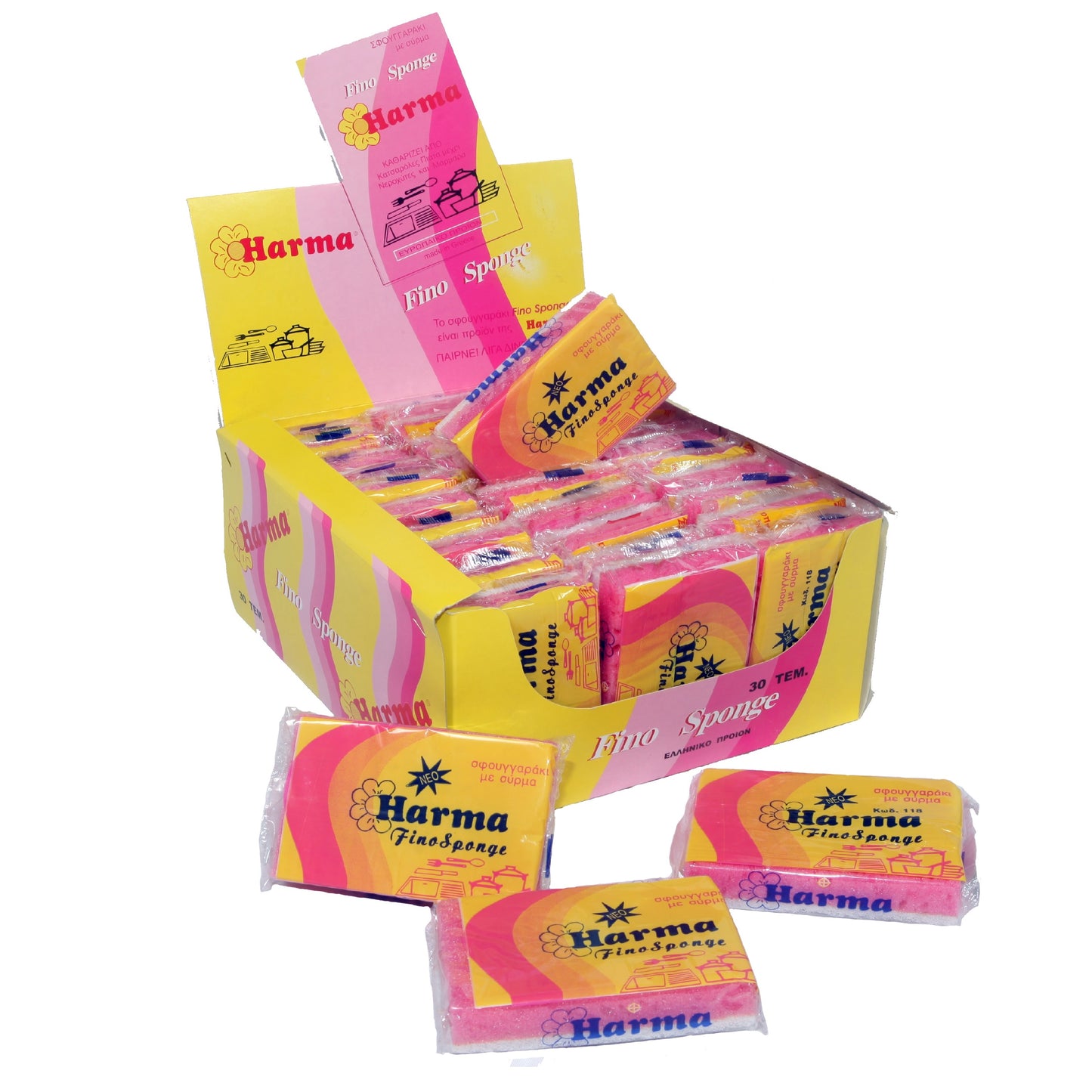 Finosponge 8*12*2.8cm 30τεμ/πακ